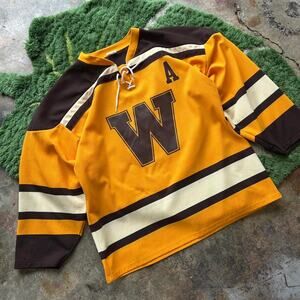Vintage athletic knit custom hockey jersey